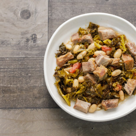 Image of Pork with Greens and Beans