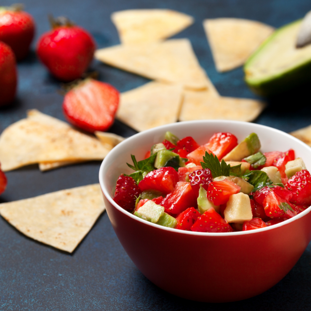 Image of Apple Berry Salsa with Cinnamon Chips
